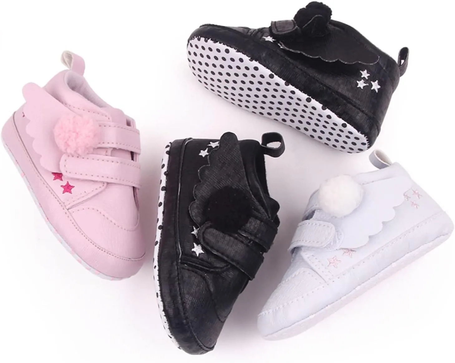 Baby Infant 2 Strap Sneakers Non Slip Leather Sport Shoes Toddler Newborn Ankle Lightweight Summer Casual Sneakers