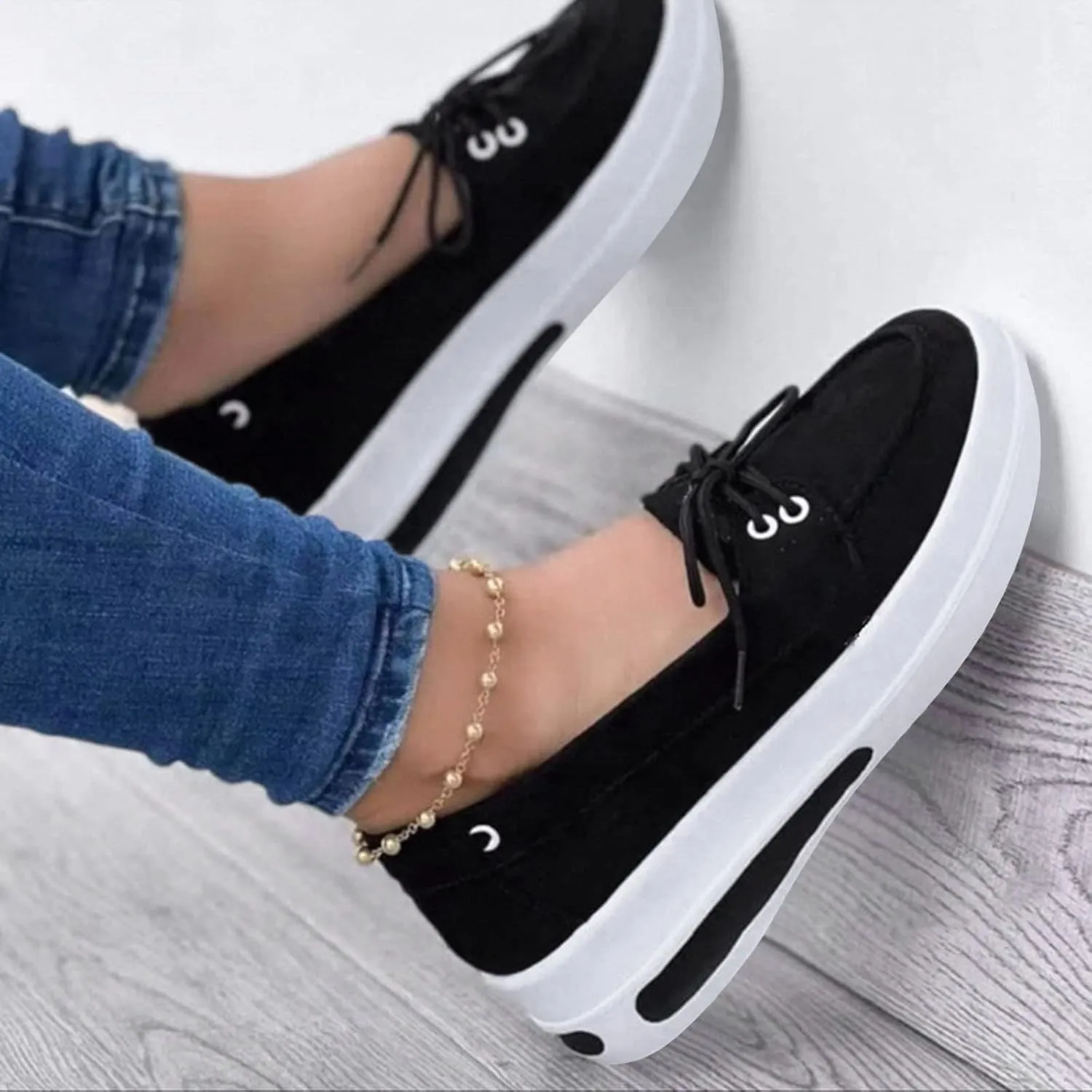 Black Non Slip Tennis Shoes Women Womens Running Shoes 8.5 Wide Toe Basketball Shoes for Women High Top White High Top Platform Sneakers for Women Tenis Antideslizantes para Mujer De Cocina