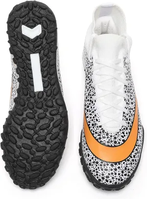 Boys Soccer Shoes Indoor Futsal Turf Big Kids Soccer Cleats Youths TF High-Top Football Boots for Athletic Training