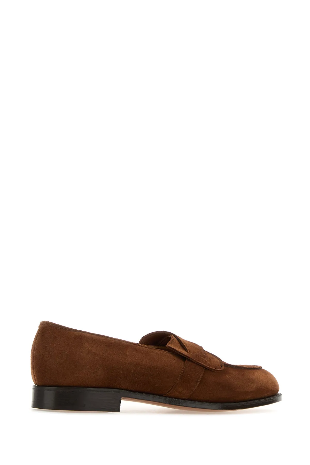 Brown suede Lulworth loafers