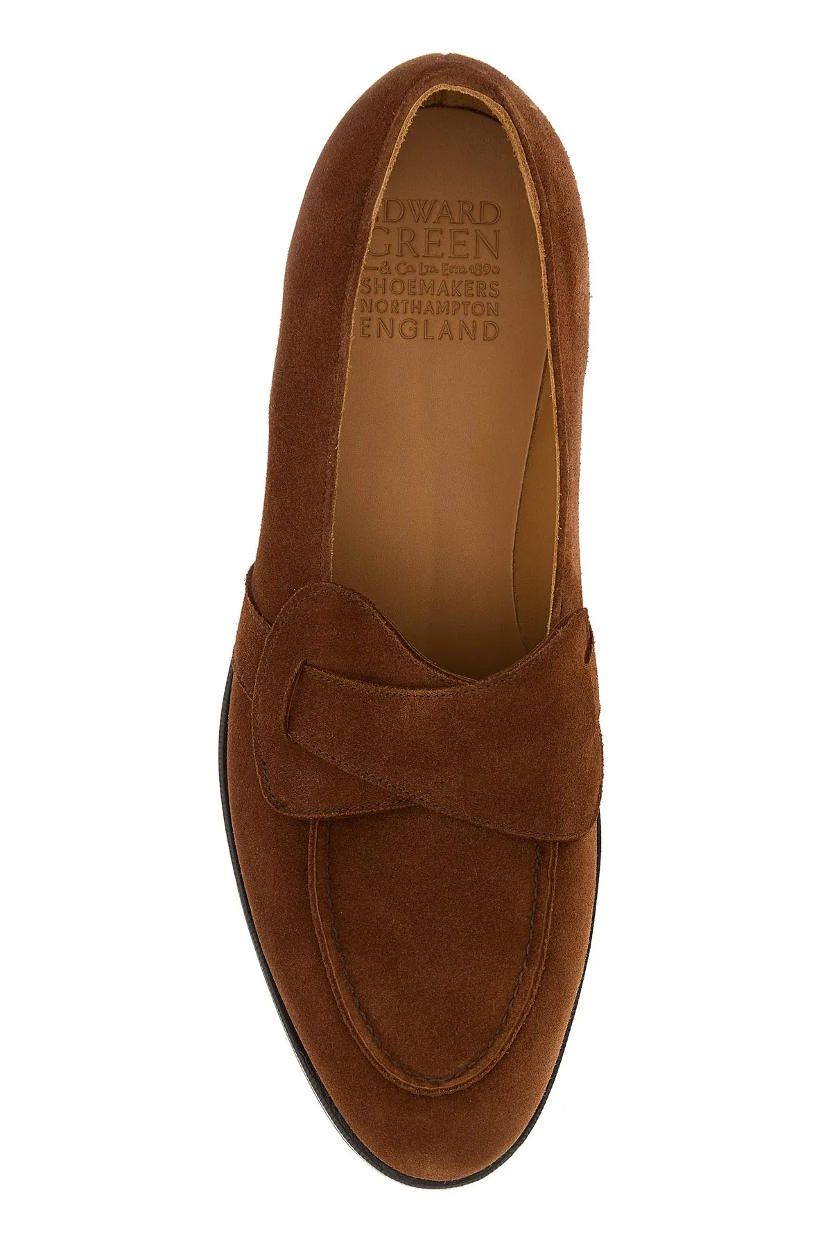 Brown suede Lulworth loafers