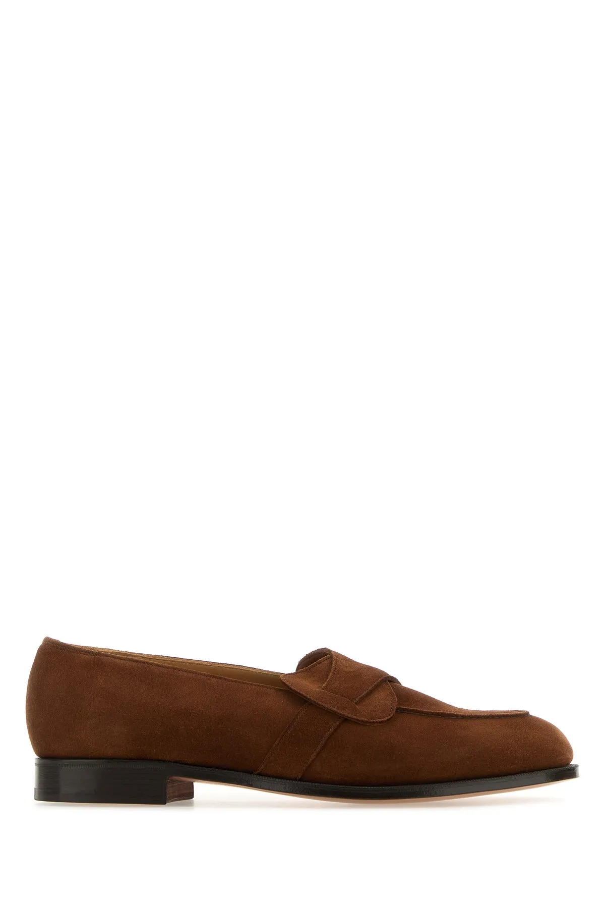 Brown suede Lulworth loafers