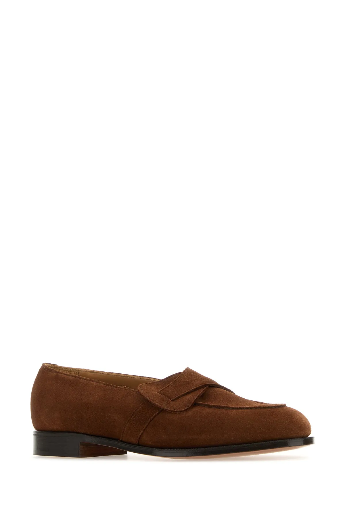 Brown suede Lulworth loafers