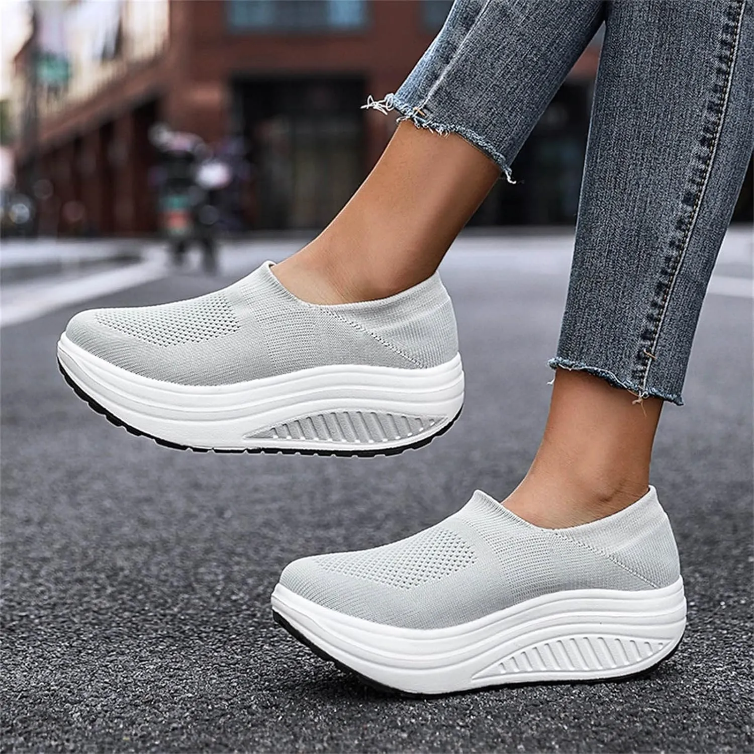 Casual Sneakers for Women Zapatos Tenis De Trabajo para Mujer Antideslizantes Walking Shoes Women Brown Fashion Sneakers for Women Tennis Shoes for Women Size 8 Wide