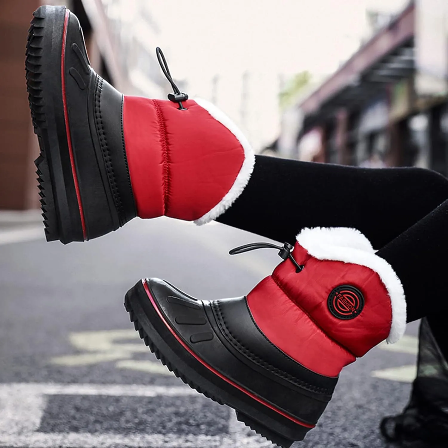 Children Shoes Snow Boots Girls Boys Outdoor Boots Non Slip Warm Boots Cotton Snow Boots Toddler Glitter Boots Size 9