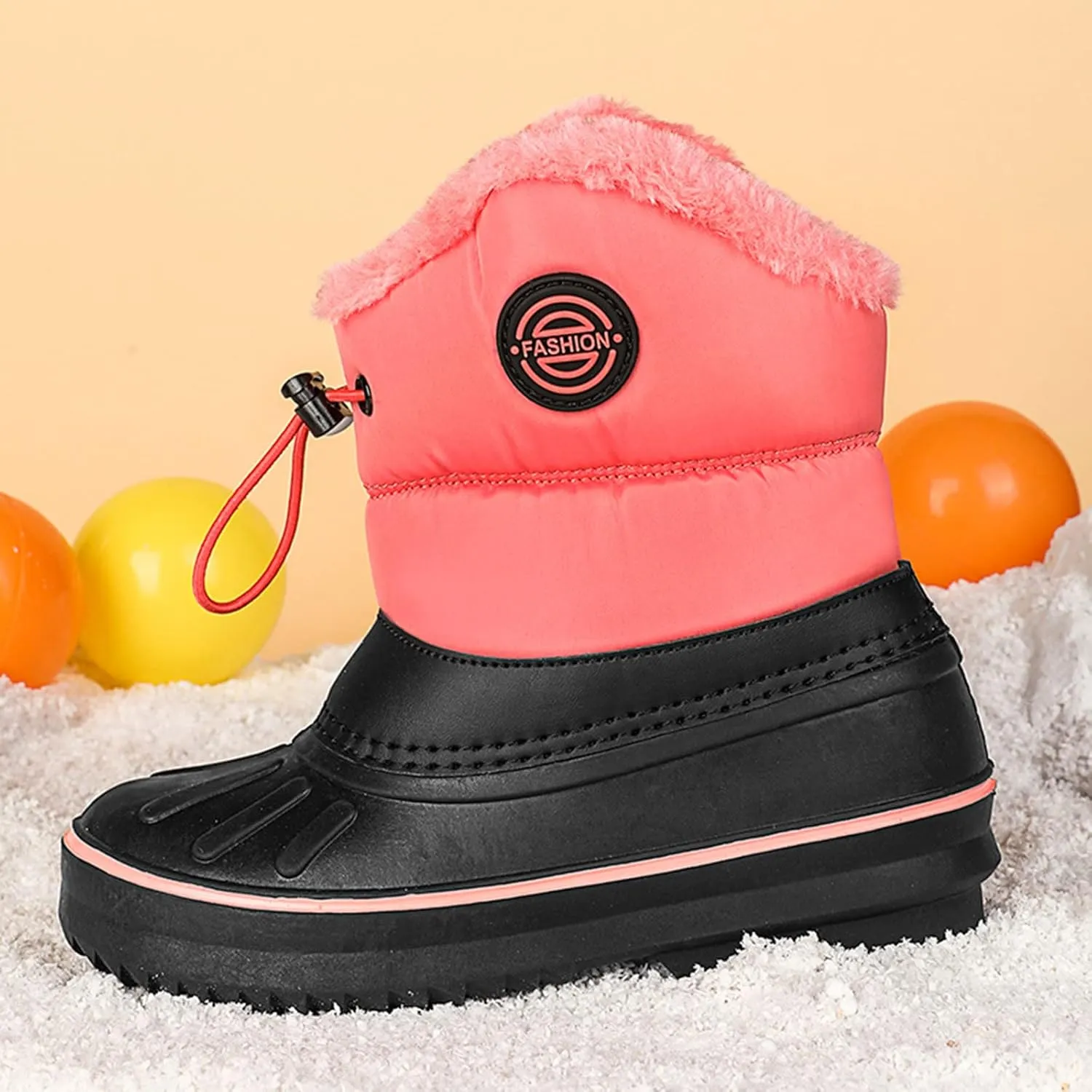 Children Shoes Snow Boots Girls Boys Outdoor Boots Non Slip Warm Boots Cotton Snow Boots Toddler Glitter Boots Size 9