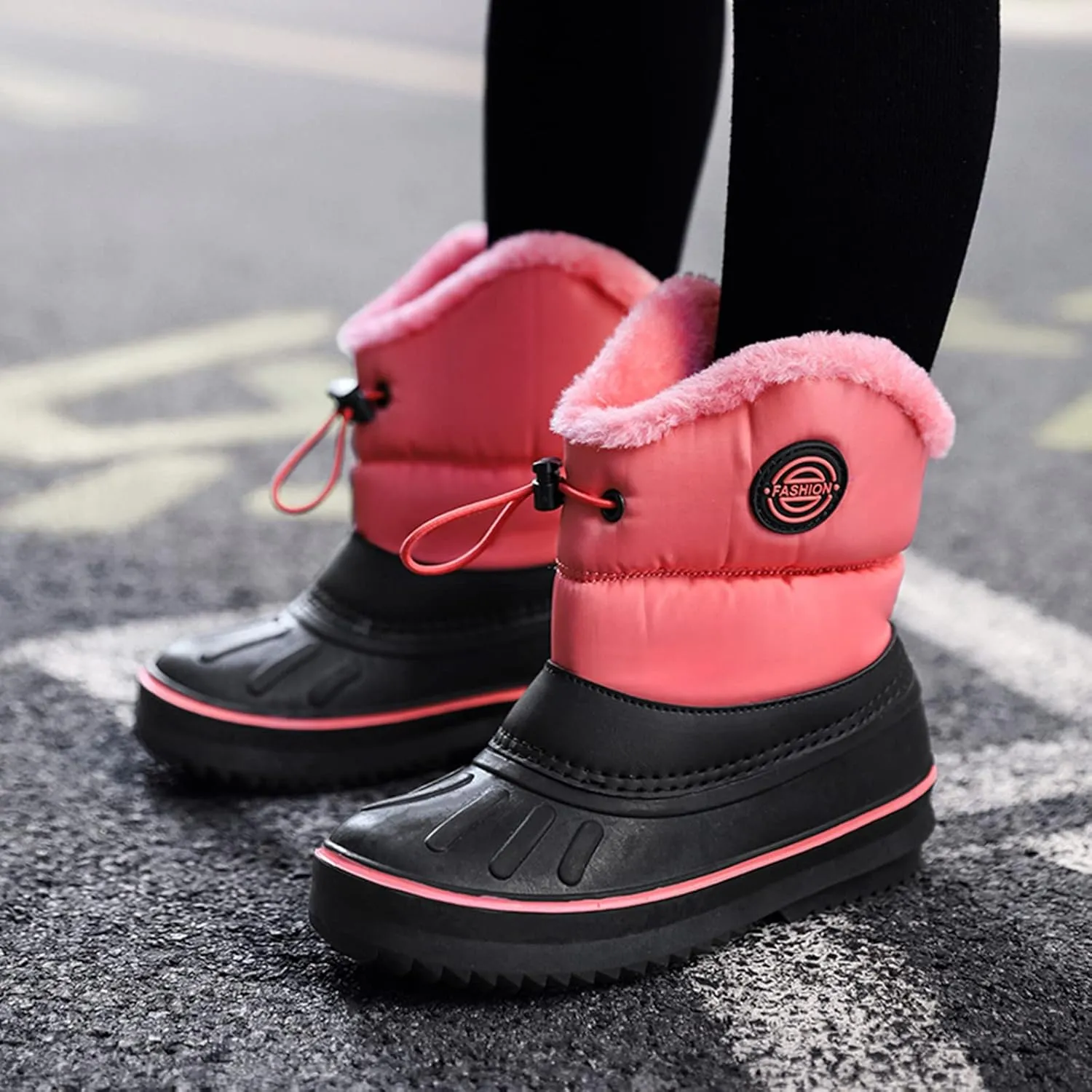 Children Shoes Snow Boots Girls Boys Outdoor Boots Non Slip Warm Boots Cotton Snow Boots Toddler Glitter Boots Size 9