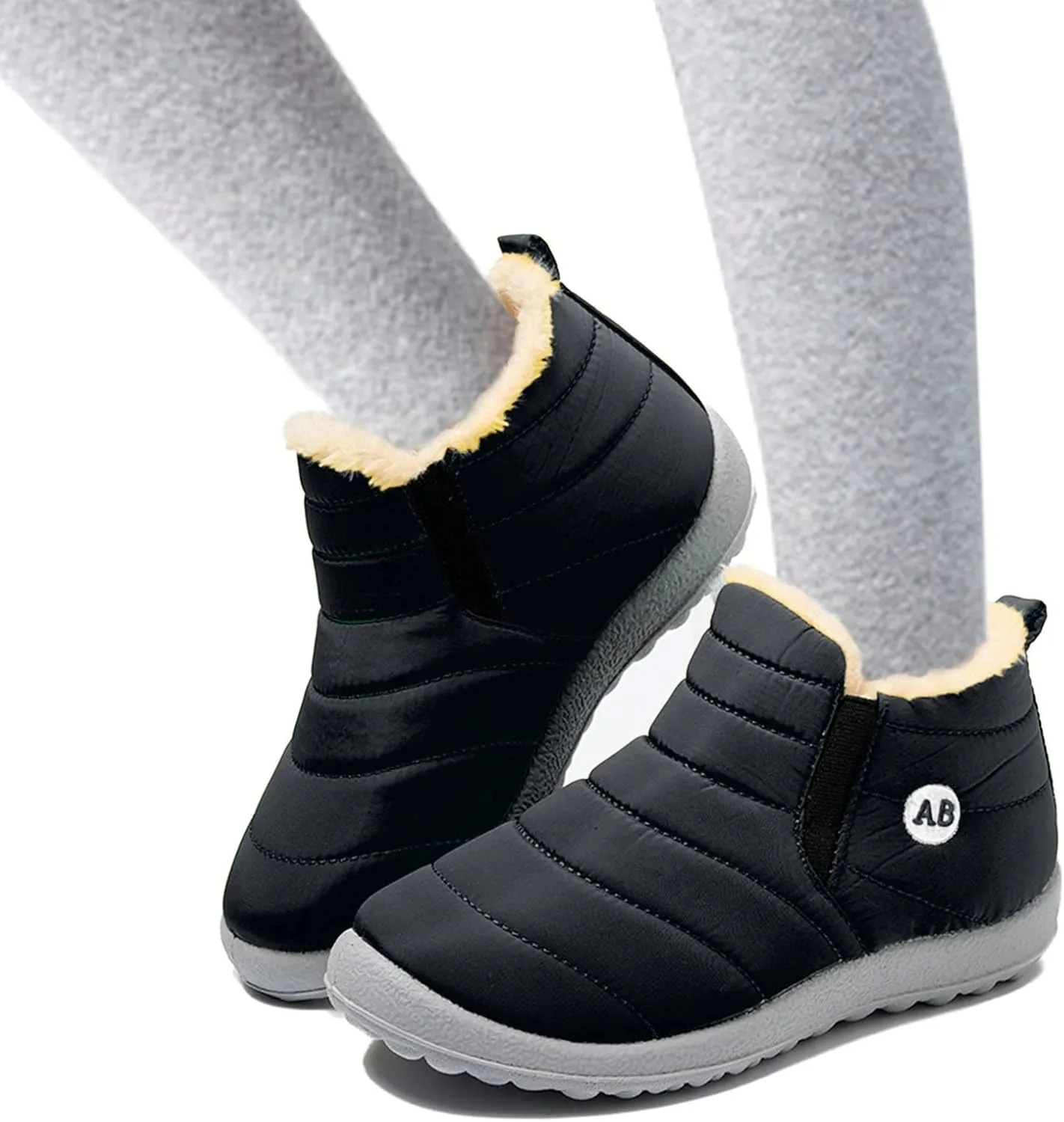 Childrens Winter Childrens Boots Flat Splashing Warm Short Tube Snow Boots Cute Boots for Little Girls