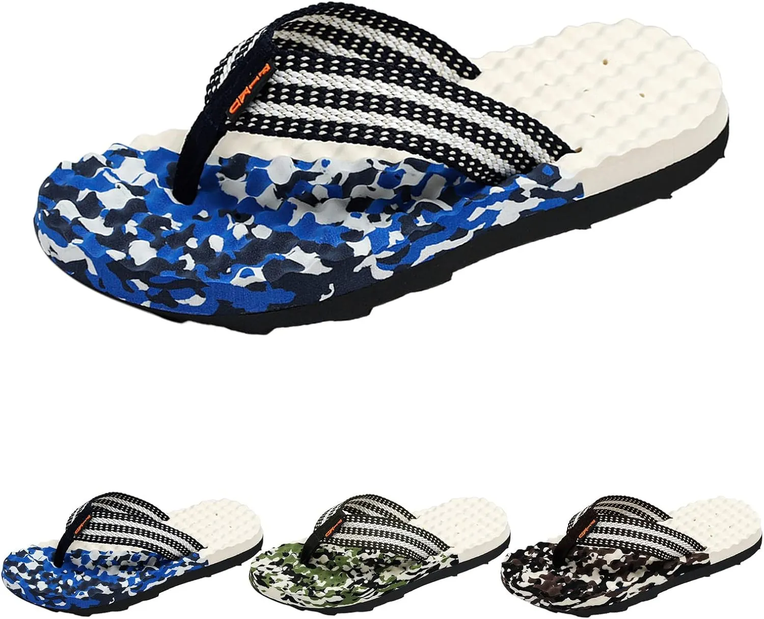 Comfortable Cushion Walking Thong Sandals Fashion Summer Men Flip Flops Flat Bottom Thick Bottom Non Slip And Light