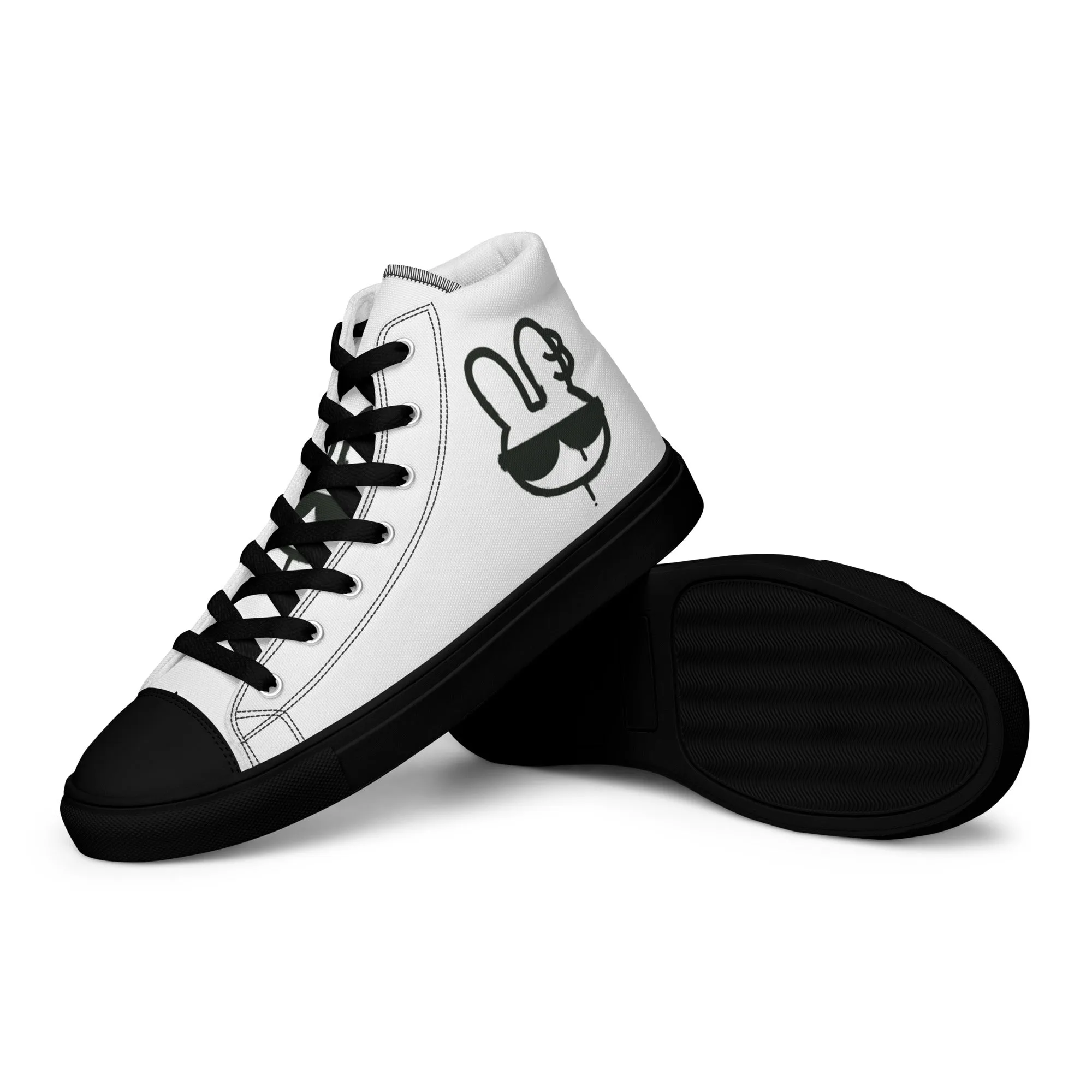 Cooler Hase High-Top Leinenschuhe für Damen