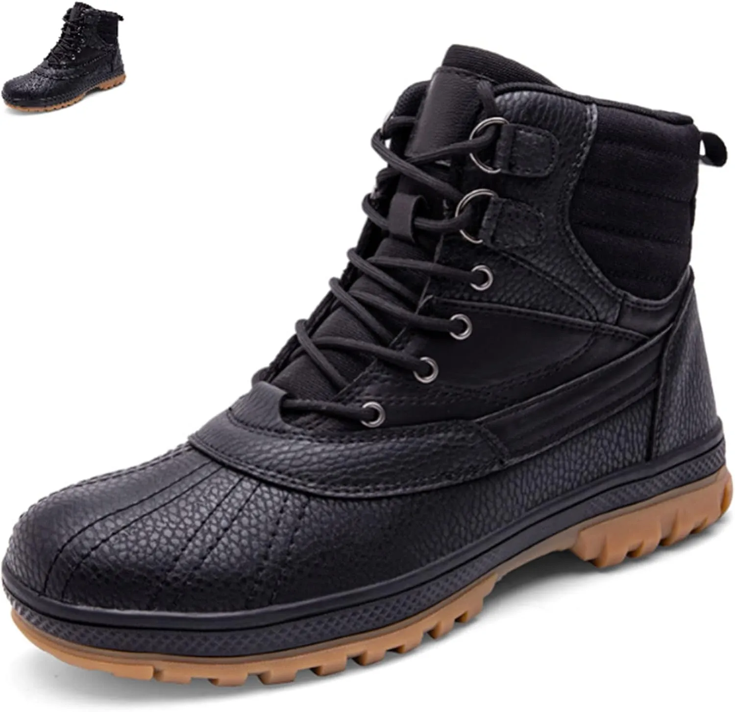 DevilAngel Men's Secret Service Combat Boots, Outdoor Lightweight Military Boots, Waterproof Hiking Boots (Black,11,11)