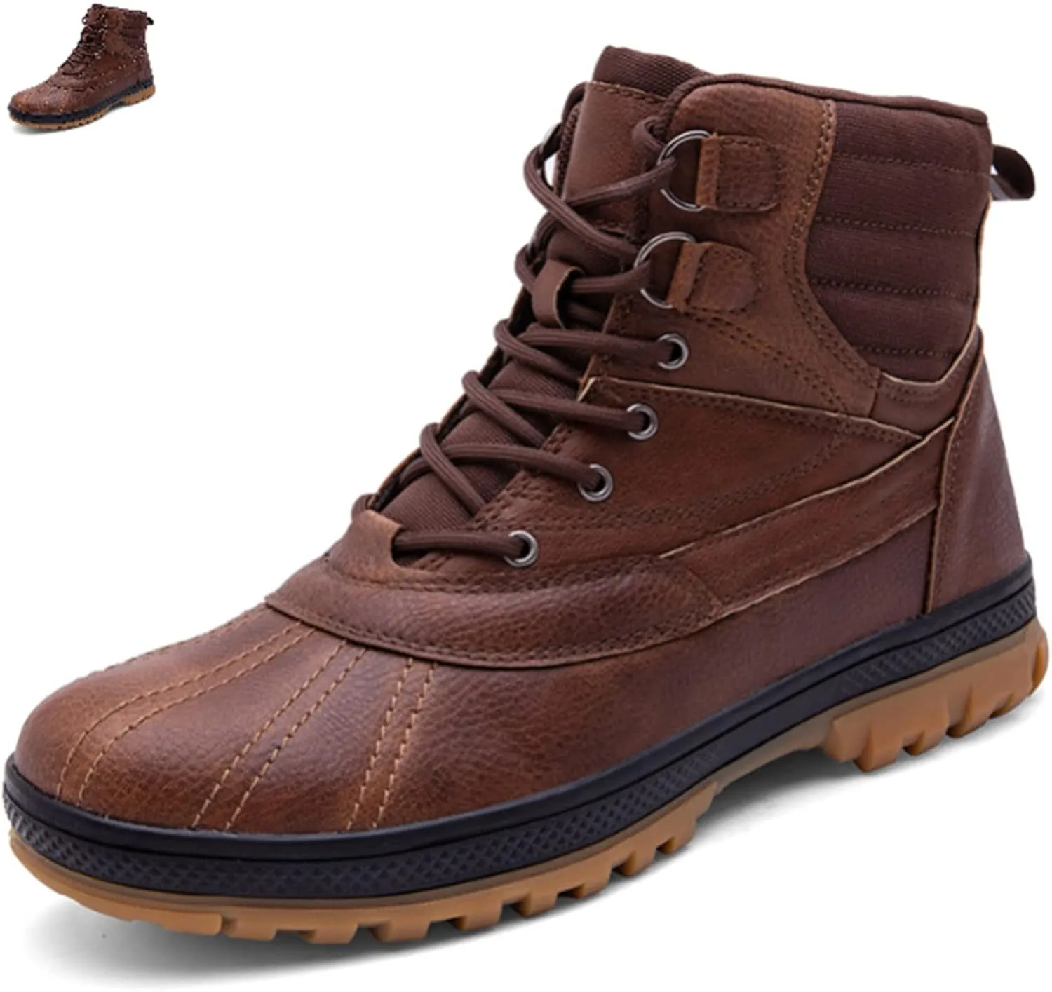 DevilAngel Men's Secret Service Combat Boots, Outdoor Lightweight Military Boots, Waterproof Hiking Boots (wine red,7,7)