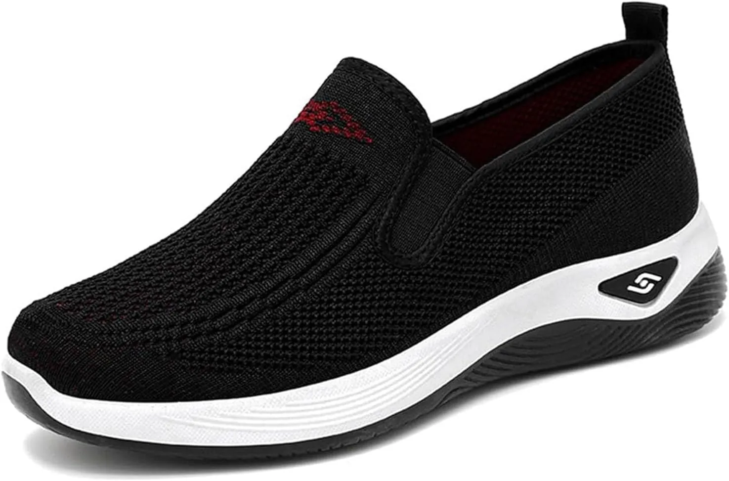 Diabetic Shoes for Women Arch Support Orthopedic Sneakers Lightweight Breathable Mesh Woven Slip-On Sneakers Non-Slip Athletic Gym Running Shoes Trendy Casual Comfortable Loafers