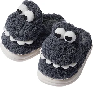 Dinosaur Slippers Toddler Shoes Warm Kids House Shoes for Boys Girls Soft Indoor Outdoor Slippers Fuzzy Shoes