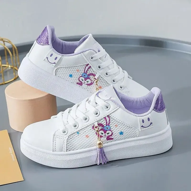 Disney Cartoon Print Lace Up Sneakers Shoes