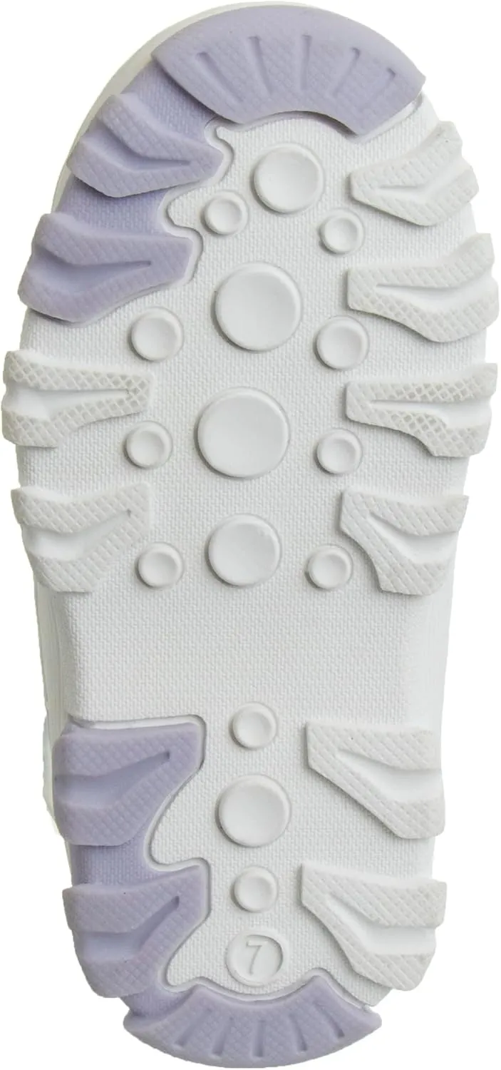 Disney Frozen Elsa and Anna Snowflakes - Girls Insulated Warm Waterproof Winter Snow Boots (Toddler-Little Kid)