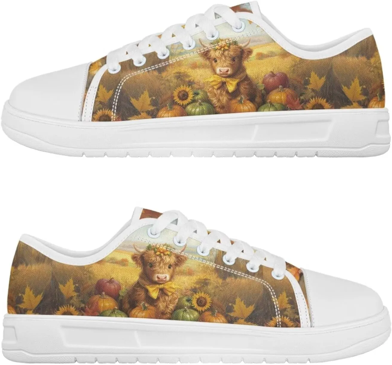Fall Girls Canvas Sneakers Low-Top Slip On Shoes Non Slip Wide Tennis Shoes Flat Classis Sneakers for Women