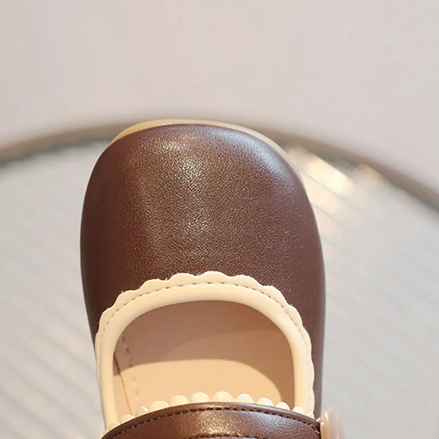 Fashion Spring Summer Children Casual Shoes Girl Dress Shoes Flat Sole Light and Rain Boots for Girls Size 10 (Brown, 18-24 Months)