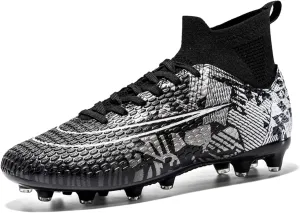 FLIOZY Mens Soccer Cleats Football Boots Professional Competition Training Sneakers Boy's Outdoor TF Turf Athletic Football Boots