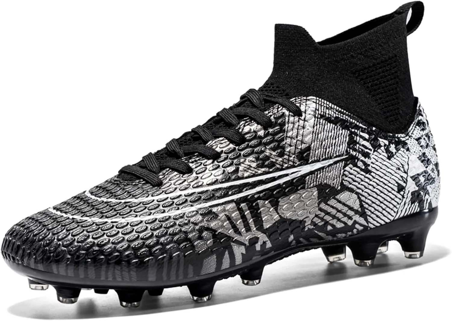 FLIOZY Mens Soccer Cleats Football Boots Professional Competition Training Sneakers Boy's Outdoor TF Turf Athletic Football Boots