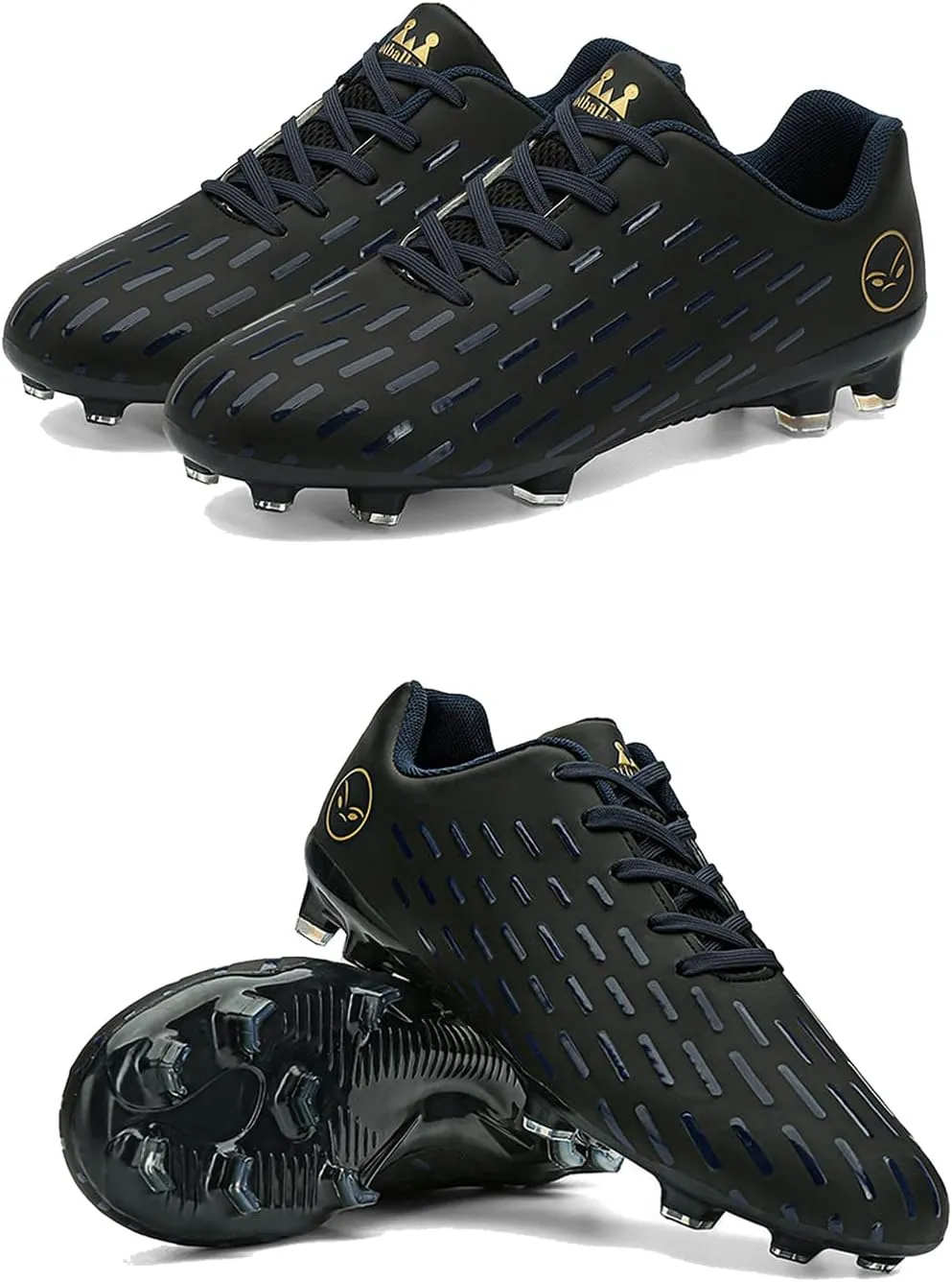 FLIOZY Men's Soccer Shoes Teenager Football Shoes Professional Athletic Training Sneakers Outdoor Indoor Football Boots Little Kids/Big Kids