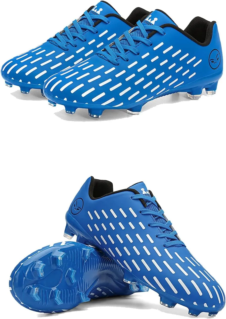 FLIOZY Men's Soccer Shoes Teenager Football Shoes Professional Athletic Training Sneakers Outdoor Indoor Football Boots Little Kids/Big Kids