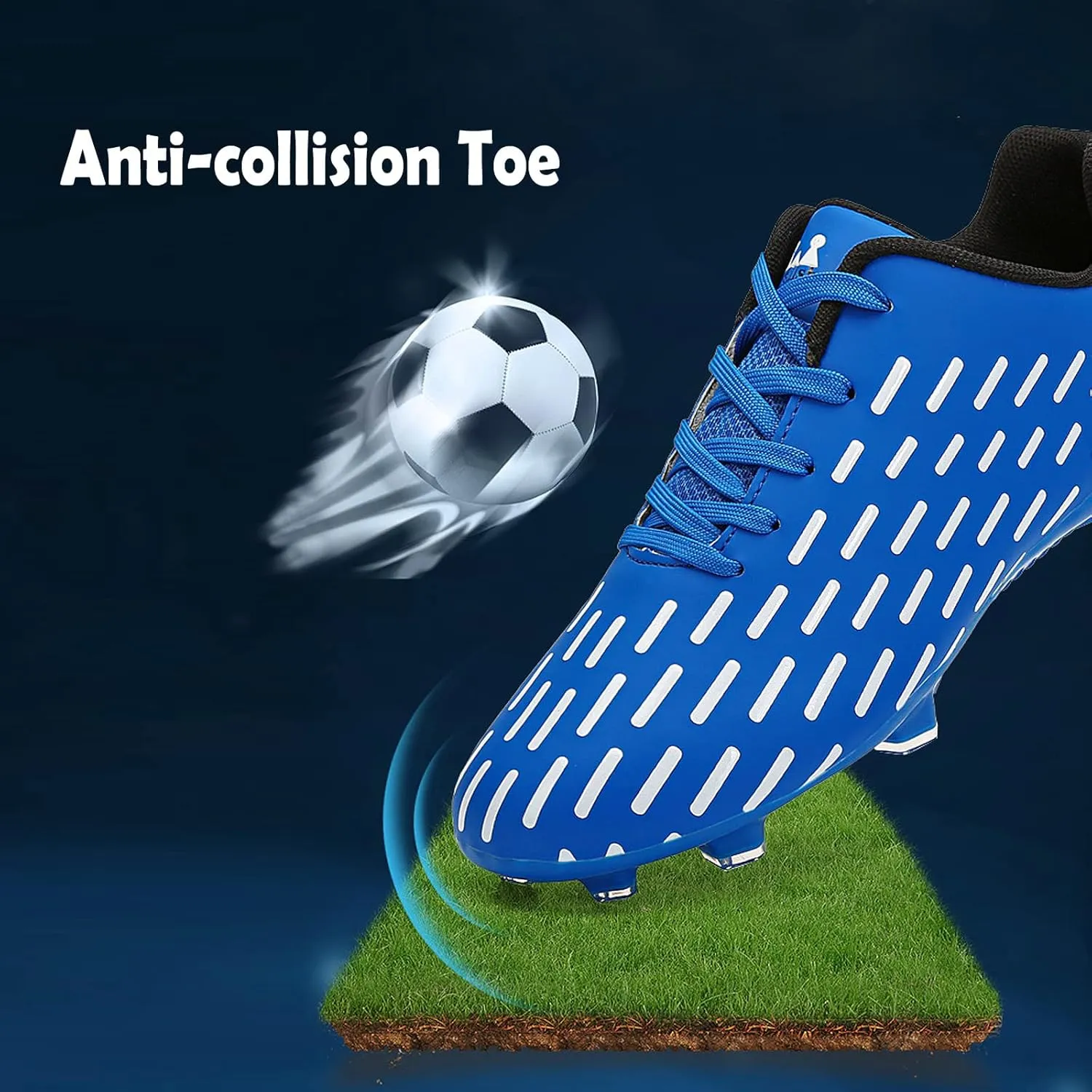 FLIOZY Men's Soccer Shoes Teenager Football Shoes Professional Athletic Training Sneakers Outdoor Indoor Football Boots Little Kids/Big Kids