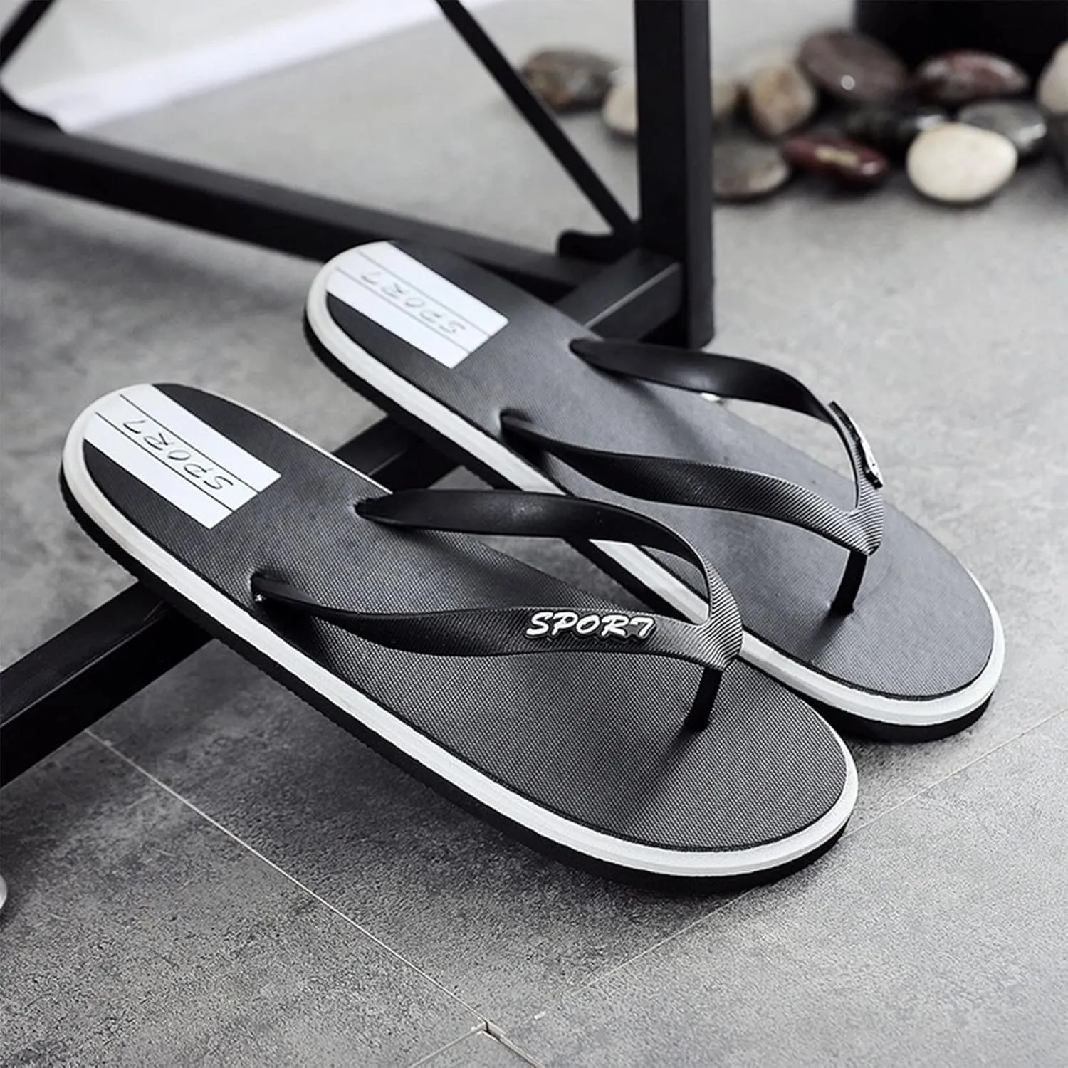 Flip Flops Arch Support & Comfortable Fit Flip Flops Men Slippers Summer Flat Non Slip Lightweight Outdoor Casual Beach