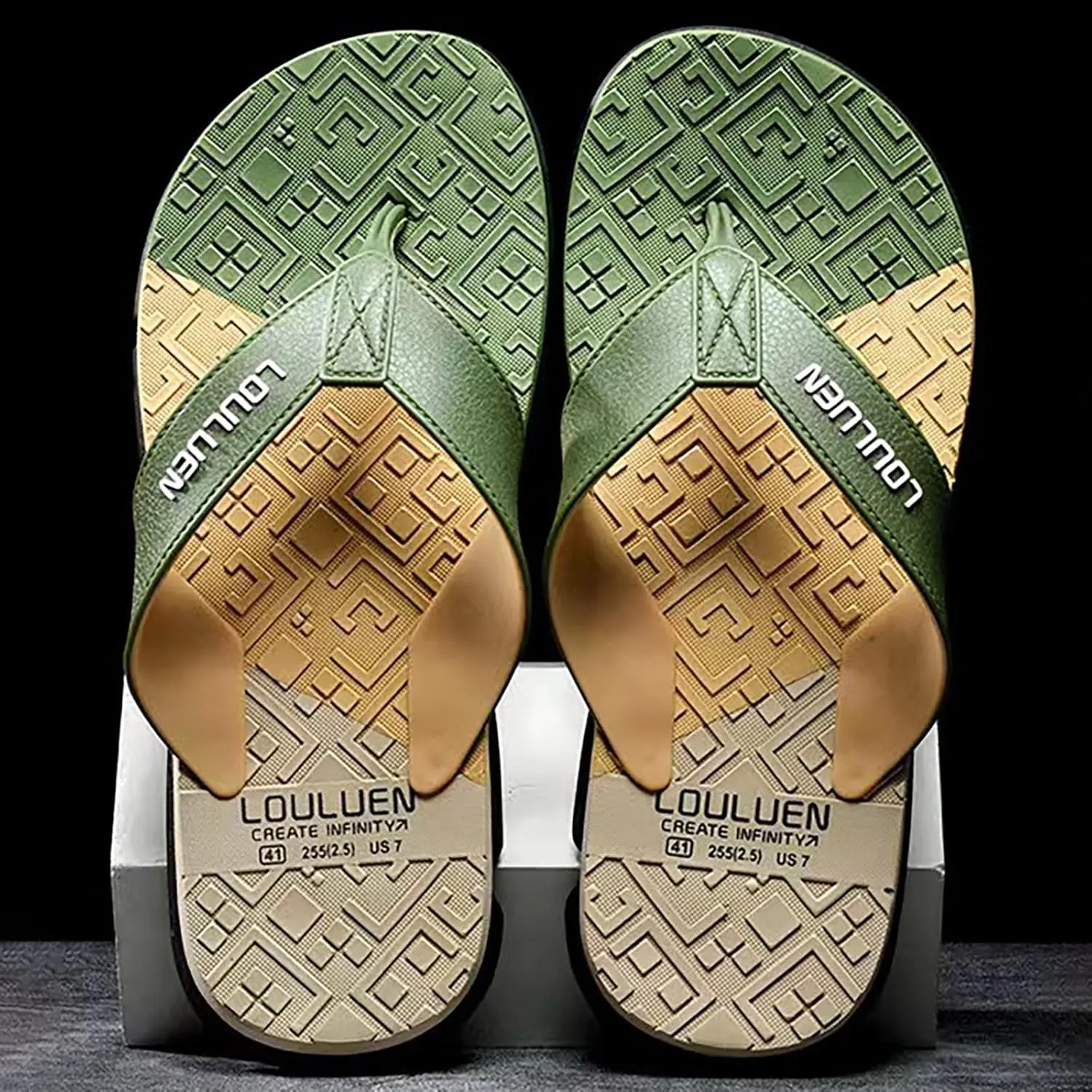 Flip Flops Arch Support Recovery Foreign Trade Flip Flops For Men Beach Slippers For Men Summer Non Slip External