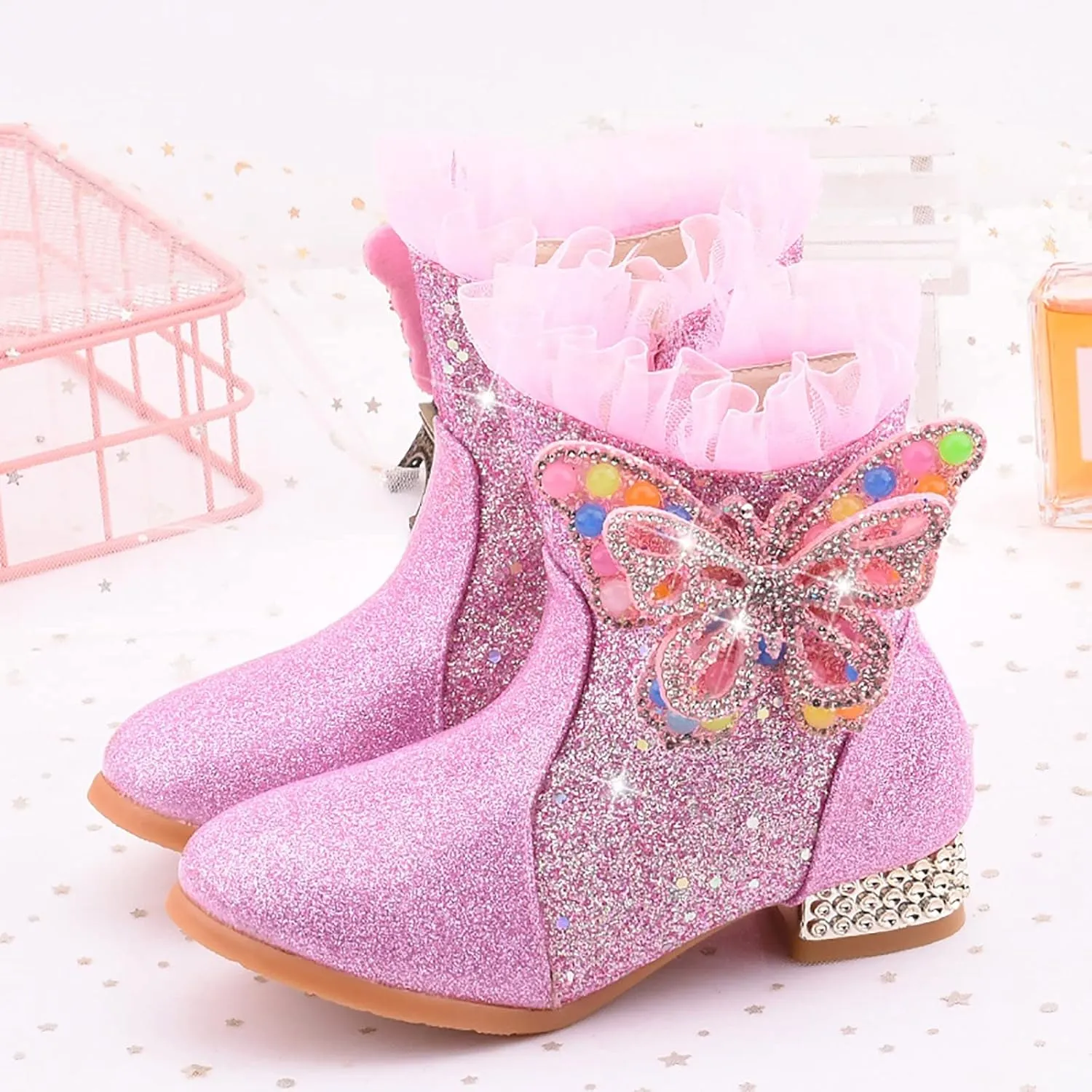 Girls Booties Kid Shoes Short Boots Girls Princess Boots Children Boots Princess Shoes Boots for Girls Big Kids