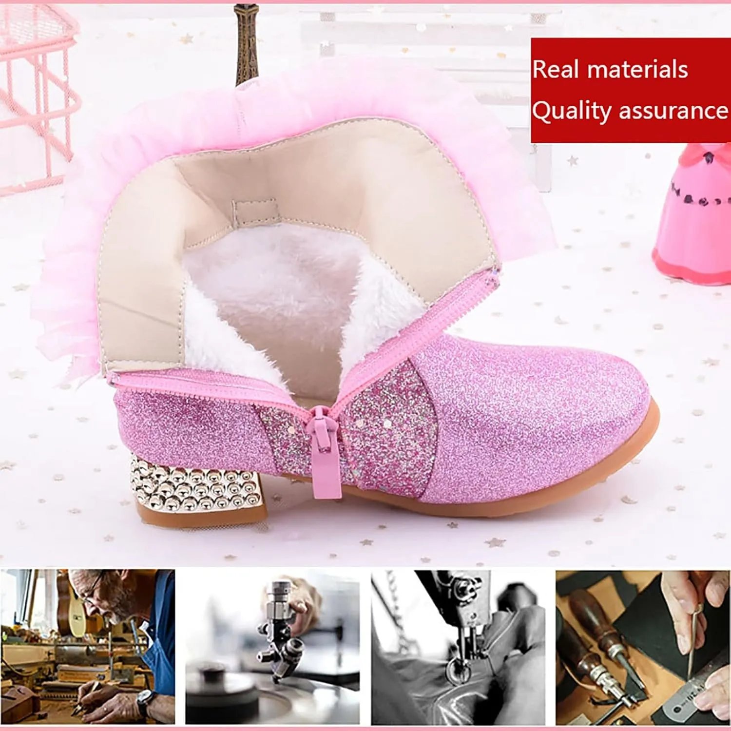Girls Booties Kid Shoes Short Boots Girls Princess Boots Children Boots Princess Shoes Boots for Girls Big Kids