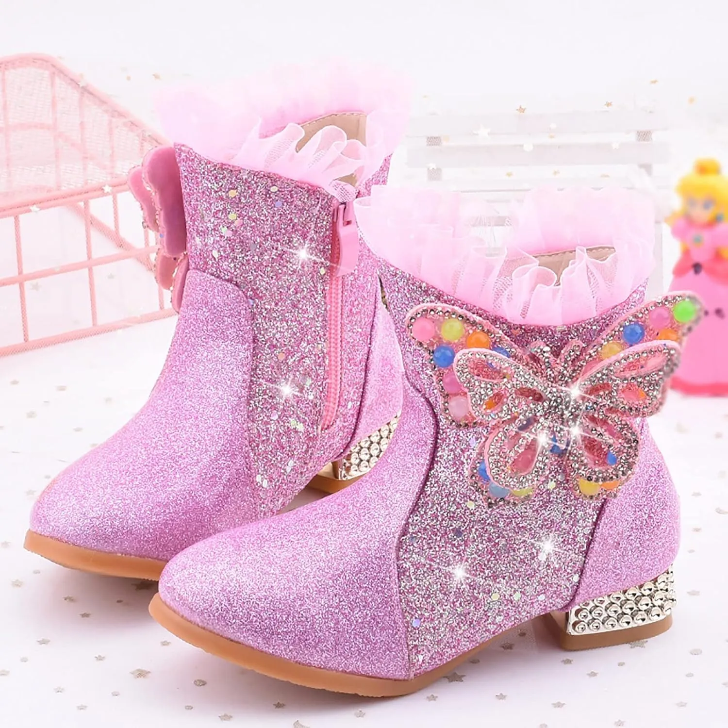 Girls Booties Kid Shoes Short Boots Girls Princess Boots Children Boots Princess Shoes Boots for Girls Big Kids