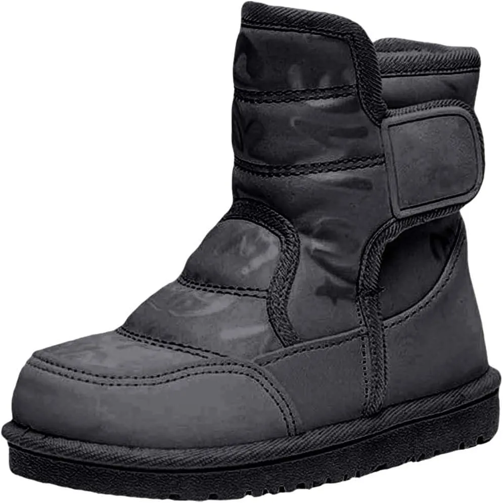 Girls Boys Snow Boots Outdoor Warm Comfortable Non Slip Mid Calf Padded Small Big Kids Winter Shoes Kid Winter