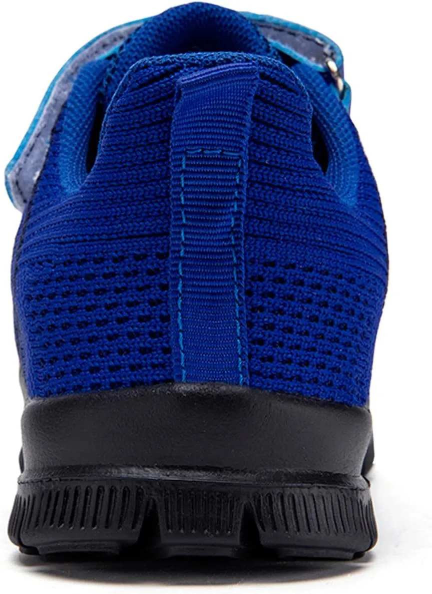 Girls Sneakers, Fashion Athletic Running Sports Sneakers Kids Breathable Mesh Lace Up Walking Shoes