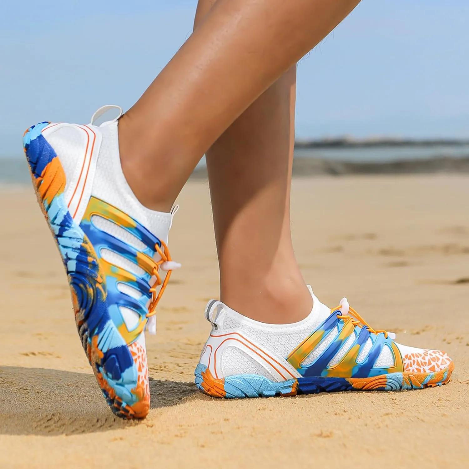 Hike Barefoot Shoes for Women Men Unisex Quick Dry Beach Walking Slip On Training Sneakers Non-Slip Athletic Swiming Shoes Comfortable Outdoor Hiking Footwear