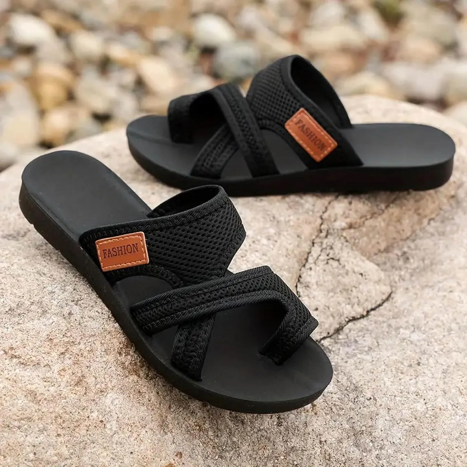 Hollow Mesh Slide Sandals for Women 2025 Orthopedic Sandals Arch Support Fashion Beach Shoes Casual Split Toe Slipper