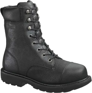 Hytest Men's Black 8" Internal Met Guard Insulated Steel Toe EH Slip Resistant Boot