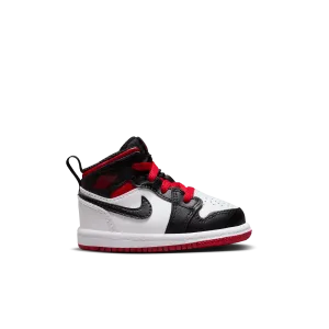 Jordan - Boy - TD Jordan 1 Mid - White/Gym Red/Black