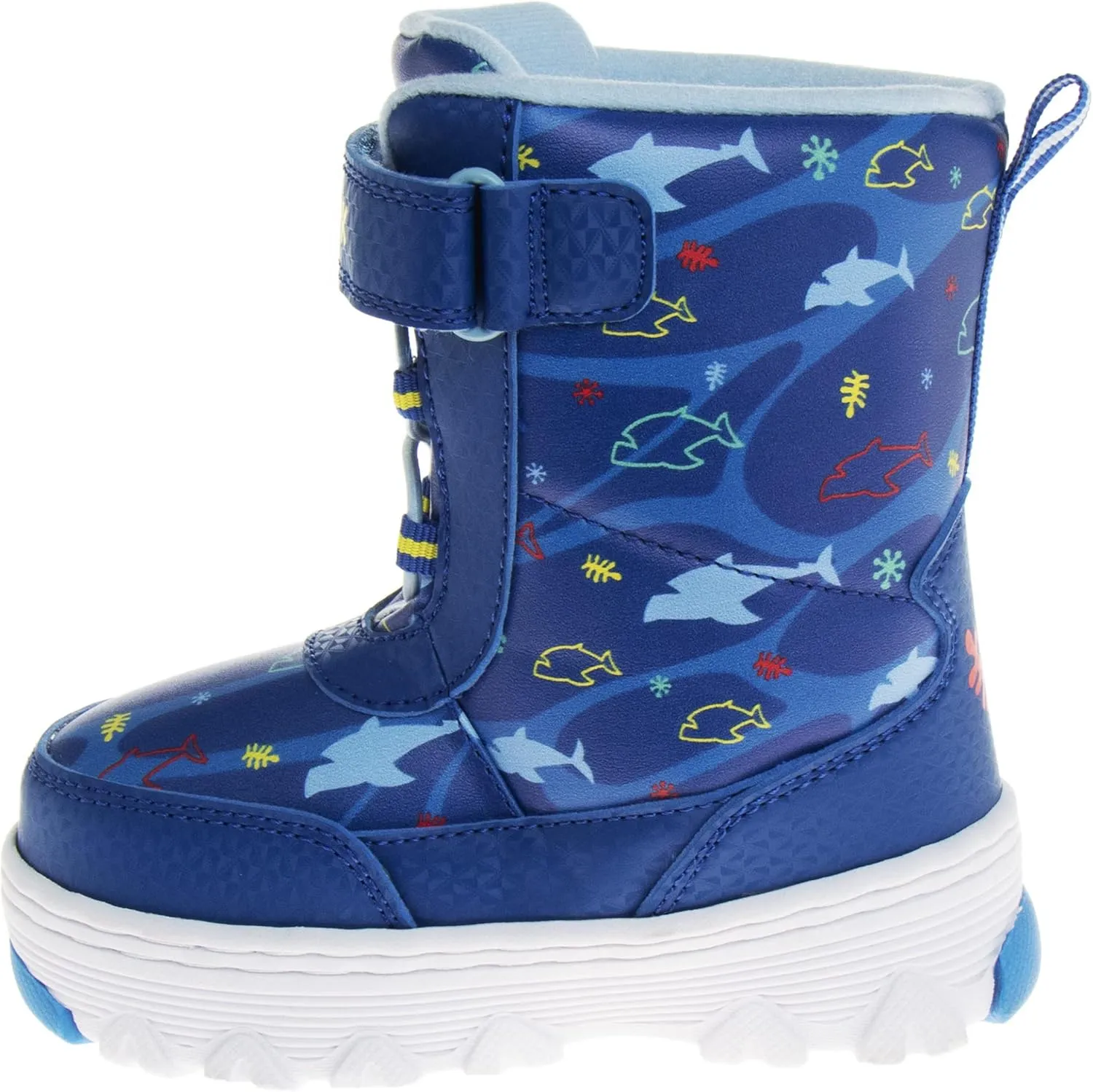Josmo Baby Shark Snowboots Fur Lined Insulated Water Resistant - Kids Rain Winter Boots for girls and boys