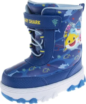 Josmo Baby Shark Snowboots Fur Lined Insulated Water Resistant - Kids Rain Winter Boots for girls and boys