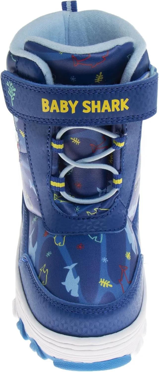 Josmo Baby Shark Snowboots Fur Lined Insulated Water Resistant - Kids Rain Winter Boots for girls and boys