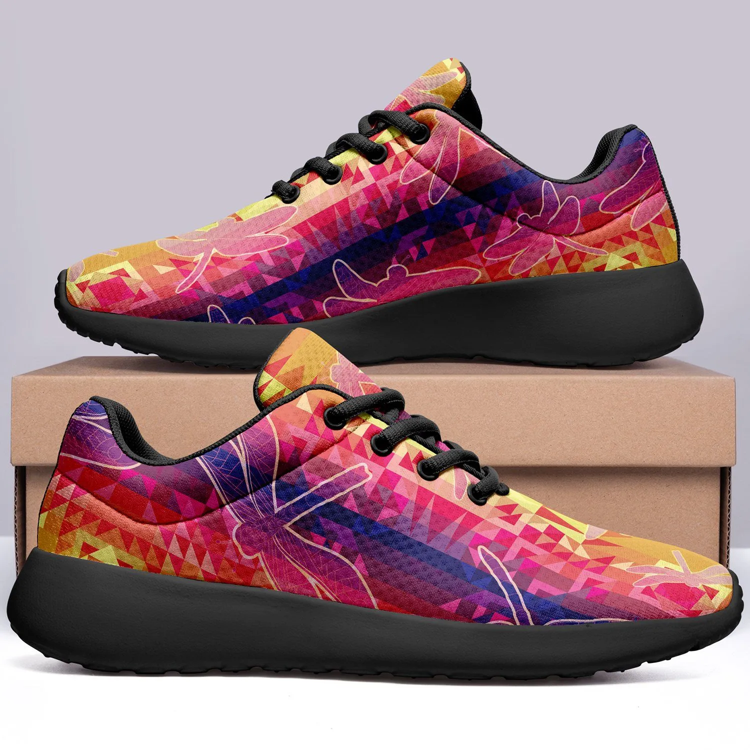 Kaleidoscope Dragonfly Ikkaayi Sport Sneakers