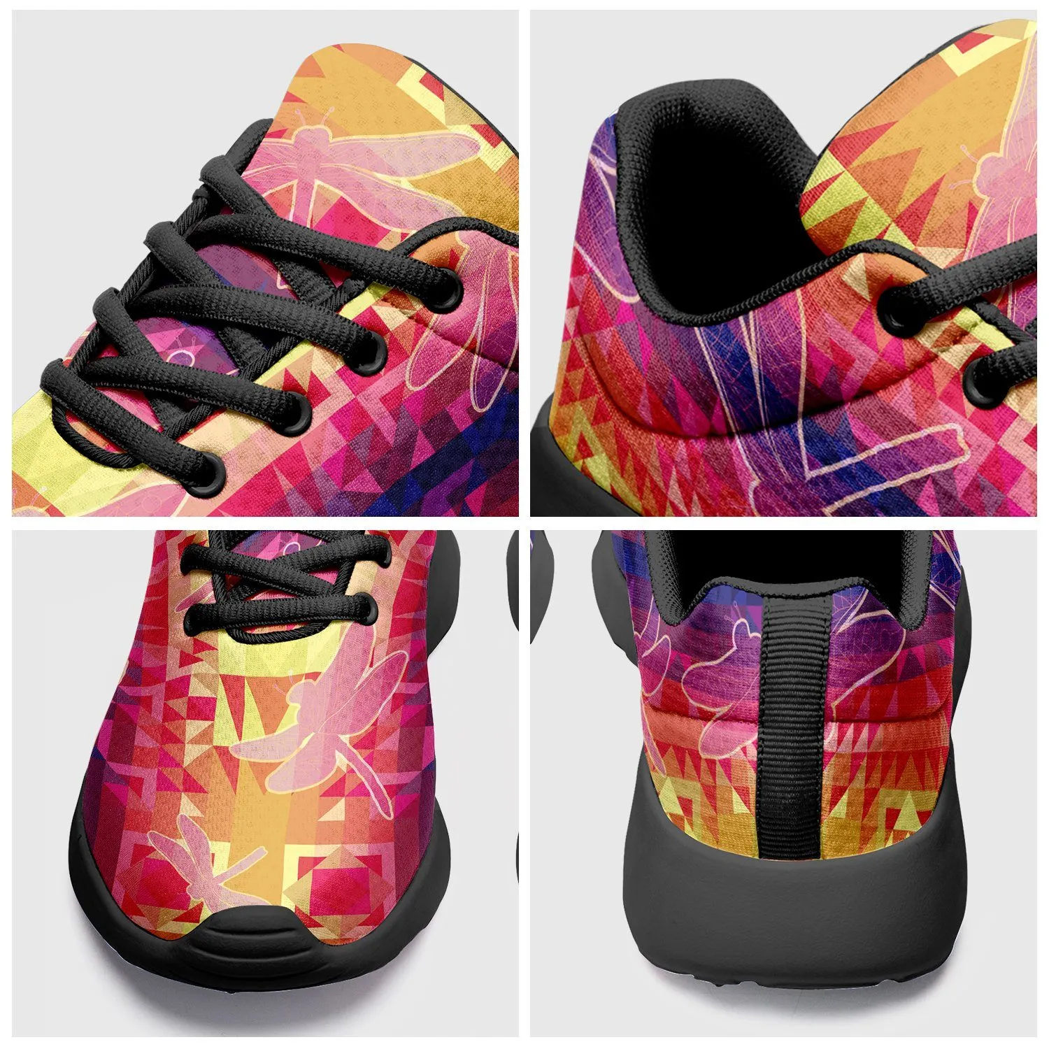 Kaleidoscope Dragonfly Ikkaayi Sport Sneakers
