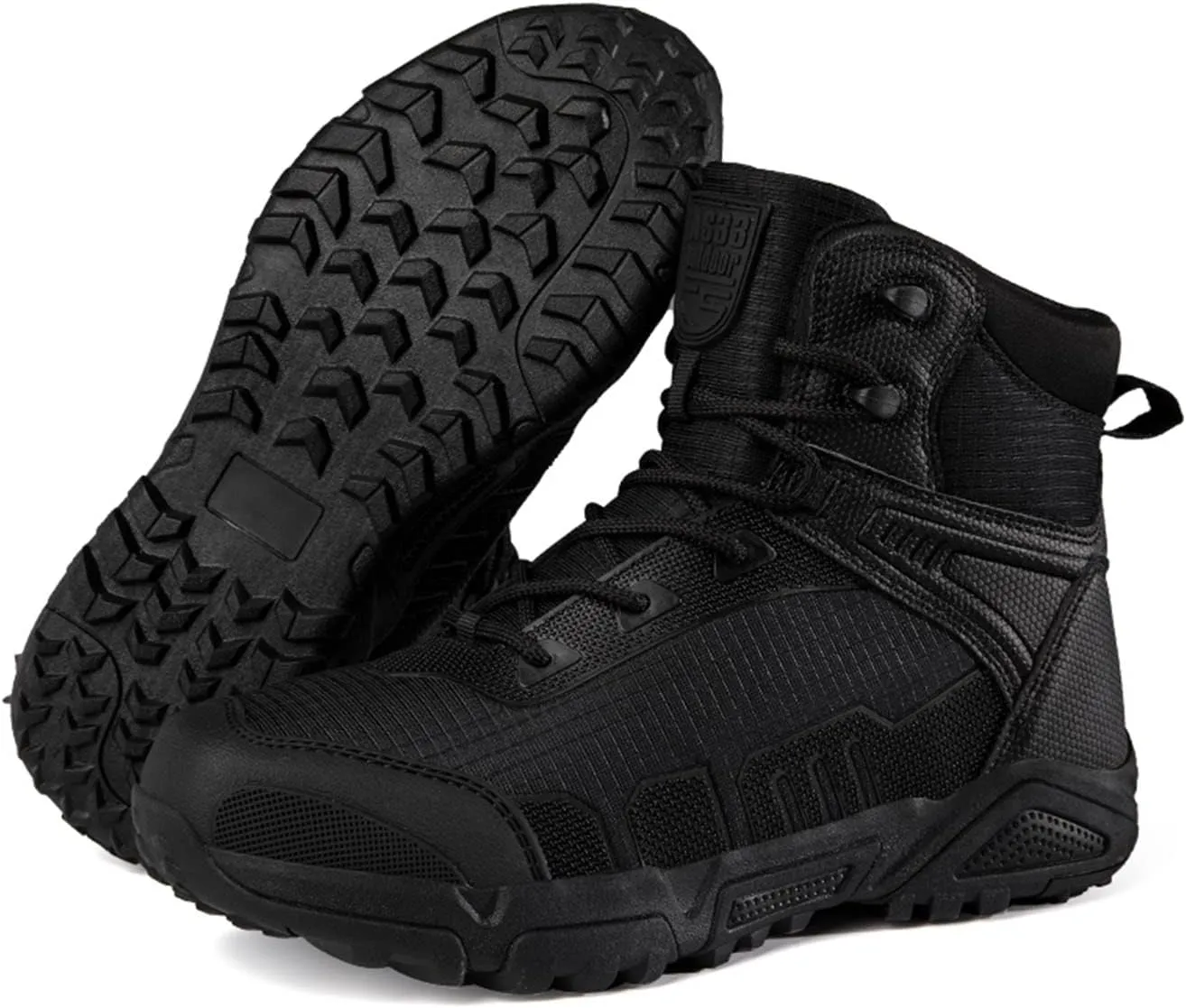Kervaky Men's Military Tactical Boots Lightweight Breathable Outdoor Boots Waterproof Hiking Boots Combat Boots Work Boots