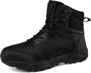 Kervaky Men's Military Tactical Boots Lightweight Breathable Outdoor Boots Waterproof Hiking Boots Combat Boots Work Boots
