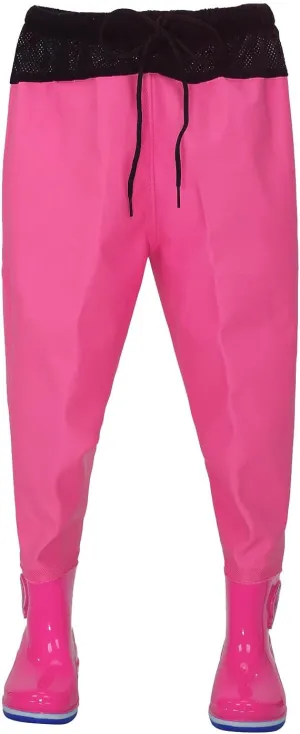 Kids Waders Rain Pants Youth Fishing Waders for Toddler Children Boys Girls Water Proof Hunting Waders with Rain Boots