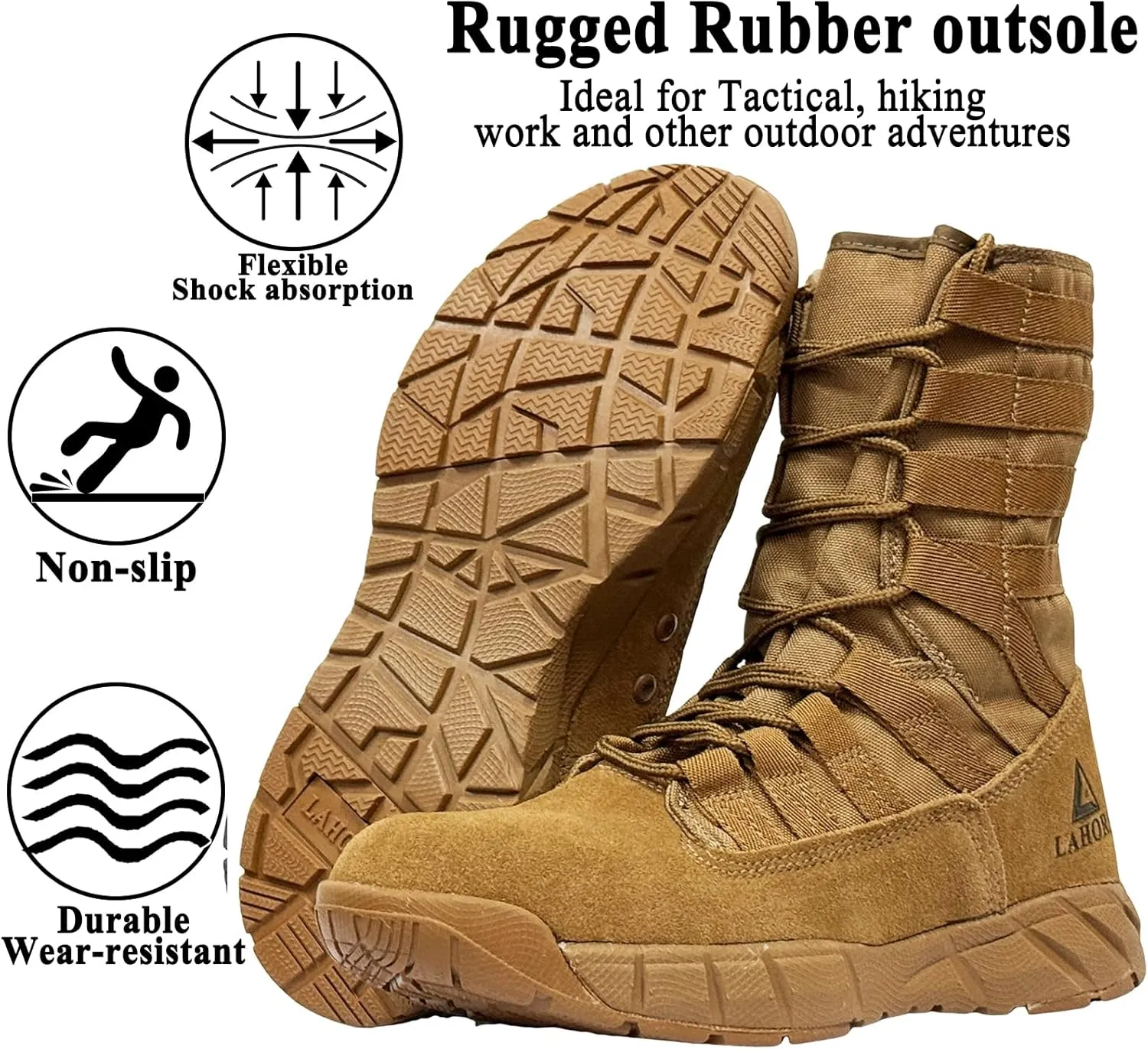Lightweight Military Tactical Combat Boots Men Outdoor Hiking Desert Army Boots Breathable Male Jungle Shoes Man Side Zipper