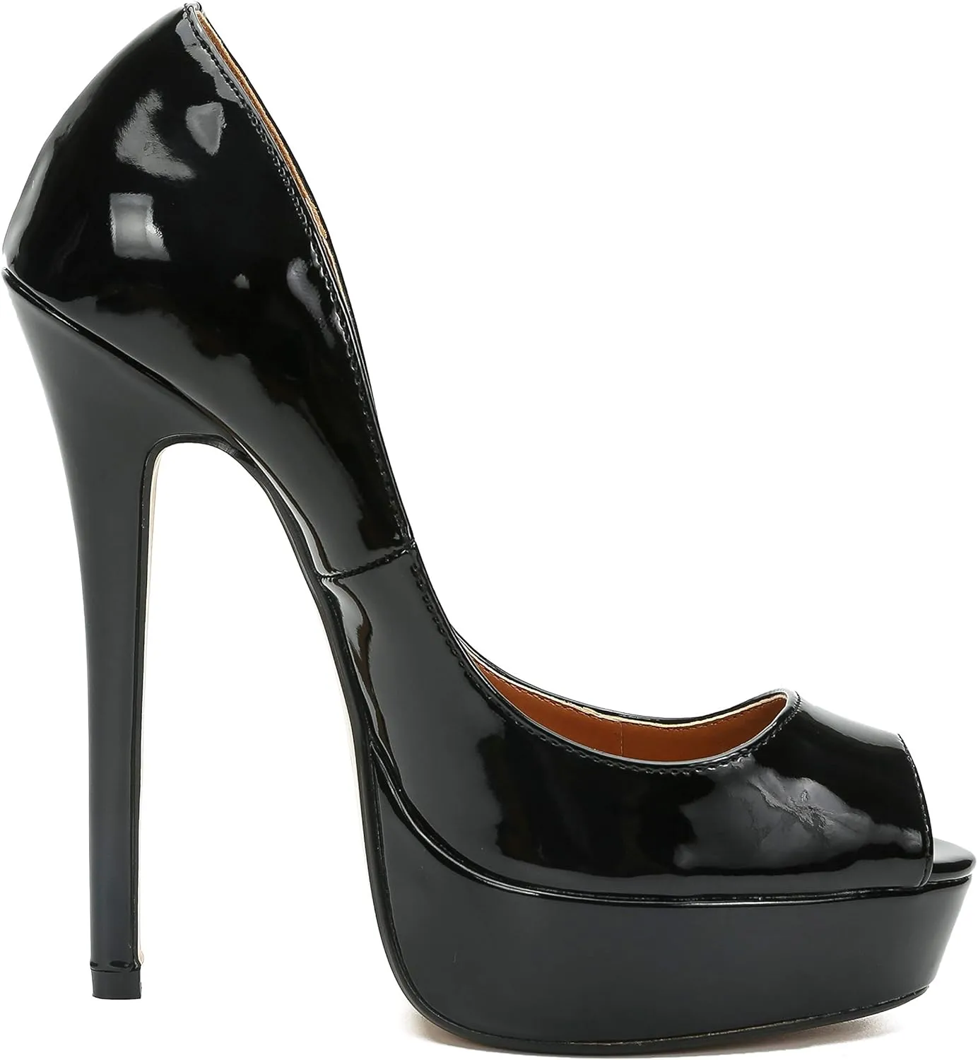 MAIERNISI JESSI Unisex Men's Women's Flatform High Heels Peep Toe Stiletto Pumps