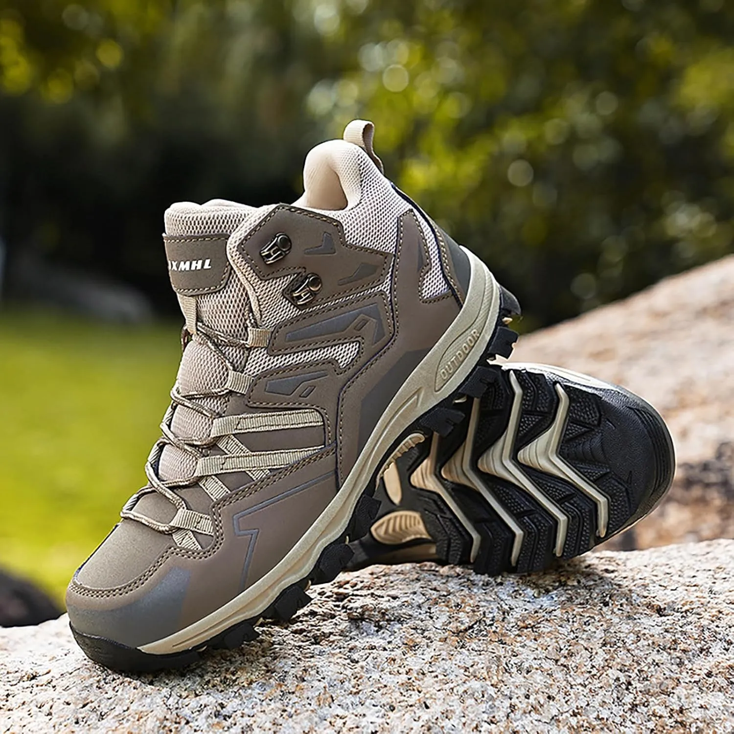 Men and Winter Hiking Shoes High Top Climbing Hiking Outdoor Casual Sports Shoes Outdoor Casual for Men