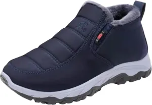 Men Snow Boots, Waterproof Fuzzy Boots Fleece Insulated Boots Outdoor Work Boots Men's Women's Winter Boots